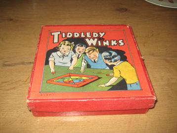 antiek vlooienspel tiddledy winks (groot) S.J.A. beschikbaar voor biedingen