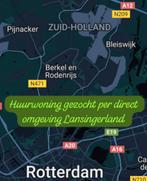 Gezocht per direct huurwoning IN Lansingerland of Rdam, Huizen en Kamers