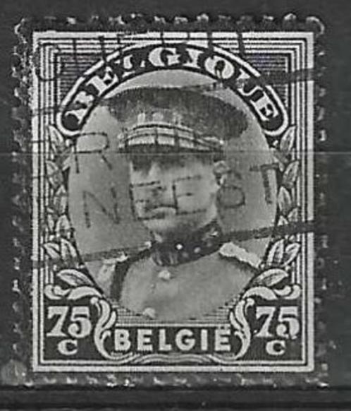 Belgie 1934 - Yvert/OBP 384 - Koning Albert I met kepi  (ST), Postzegels en Munten, Postzegels | Europa | België, Gestempeld, Koninklijk huis