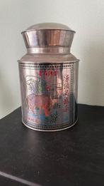 Mooie metalen japanse voorraad bus met extra dichte sluiting, Huis en Inrichting, Woonaccessoires | Dienbladen, Ophalen of Verzenden