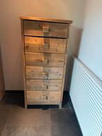 Steigerhout Ladekast, Ophalen, 50 tot 100 cm, Zo goed als nieuw, 3 of 4 laden