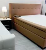 Complete Design Boxspring Bellini-Zelf samenstellen-SALE--, 210 cm, Ophalen of Verzenden, 180 cm, Stof