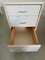 Blok Ladenkast, Huis en Inrichting, Kasten | Ladekasten, Ophalen, Minder dan 50 cm, Wit gelakt, Zo goed als nieuw