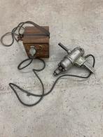 Antieke Boormachine met transformator 42 Volt, Ophalen, Gebruikt, Boormachine