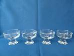 4 IJscoupes / cocktail coupes uit de jaren 70 nieuw, Glas of Glazen, Nieuw, Ophalen of Verzenden, Glas