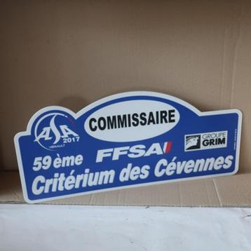 Rally schild bord Frankrijk Cevennes kunststof plastic beschikbaar voor biedingen