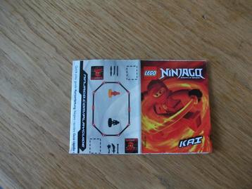 LEGO 2111 bouwinstructie behorende bij Ninjago Kai beschikbaar voor biedingen