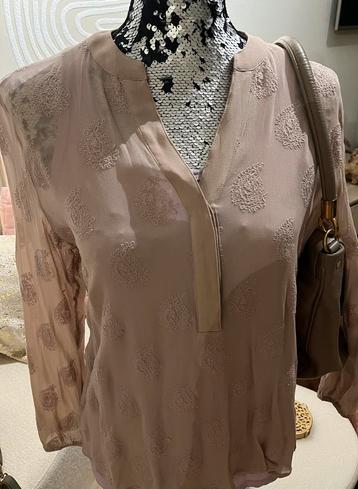 REPEAT prachtig oud rose blousje 100% viscose mt36/38 beschikbaar voor biedingen