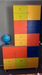 Twee vakkenkasten/ kledingkasten/ boekenkasten, Huis en Inrichting, Kasten | Kledingkasten, Ophalen, 100 tot 150 cm, 50 tot 100 cm