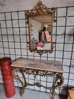 Oude wastafel met spiegel, Ophalen