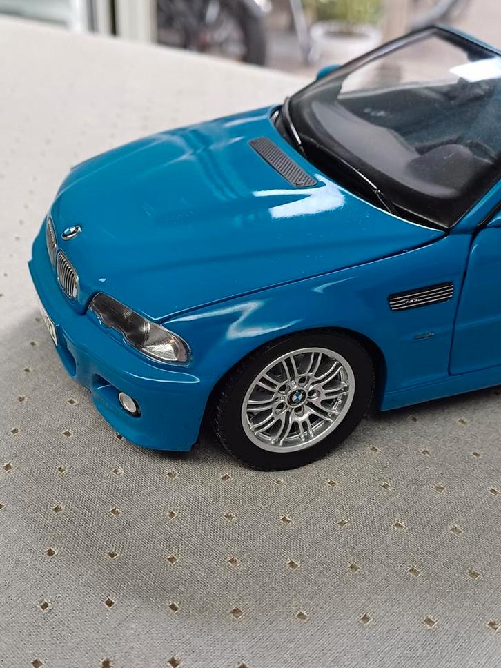 Kyosho BMW M3 E46 Cabrio Laguna Seca Blauw Zeldzaam Dealer, Hobby en Vrije tijd, Modelauto's | 1:18, Zo goed als nieuw, Auto, Kyosho