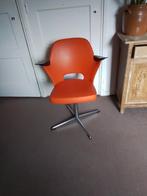 Vintage draaistoel op stervoet - Skai, chroom beschadigd, Huis en Inrichting, Fauteuils, Ophalen