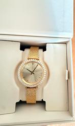 Goudkleurige dameshorloge met strass Paul Valentine nieuw, Overige merken, Staal, Staal, Polshorloge