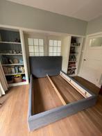 VT Wonen bed 160x200 (grijze stof), Ophalen, Verstelbaar, Tweepersoons, 140 cm