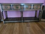 Antieke Eikenhouten (hal)kast, dressoir, sitetable, 4 lades, Antiek en Kunst, Ophalen