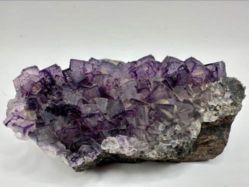 Purple boundery fluoriet - Guizhou, China, Verzamelen, Mineralen en Fossielen, Mineraal, Ophalen of Verzenden