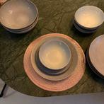 serviesset blauw  - 21 delig, Ophalen, Gebruikt, Bord(en), Overige stijlen