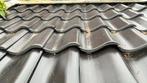 Geglazuurde zwarte dakpannen - 50 stuks, Gebruikt, Steen of Klei, Zwart, Ophalen of Verzenden