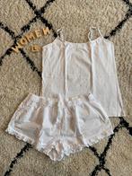 Primark tweedelig pyjama setje topje XL, kort broekje L wit, Ophalen of Verzenden, Zo goed als nieuw, Maat 46/48 (XL) of groter