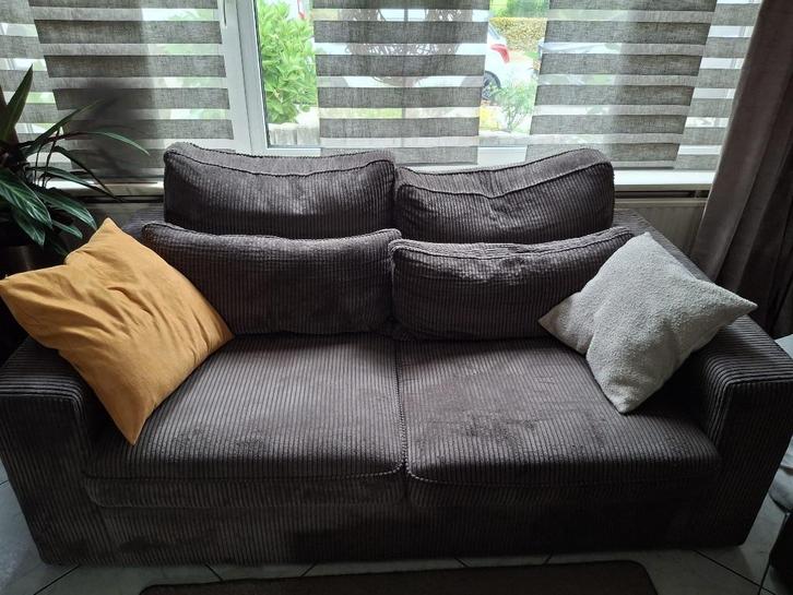 Te Koop 2 mooie banken (California 3 zits) Set prijs, Huis en Inrichting, Banken | Bankstellen, Zo goed als nieuw, Rechte bank