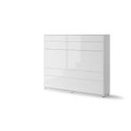 Concept opklapbed horizontaal - 160x200 - Wit hoogglans, Huis en Inrichting, Slaapkamer | Bedden, Niet ingevuld, Niet ingevuld