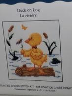DMC Borduurpakket - Eendje op een boomstam, Ophalen of Verzenden, Nieuw, Handborduren, Borduurpakket
