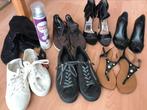 Leren dames schoenen maat 37, zgan, Zwart, Zo goed als nieuw, Sandalen of Muiltjes, Ophalen of Verzenden