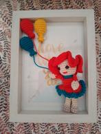 Handgemaakte Wanddecoratie met Meisje en Ballonnen, Ophalen of Verzenden, Nieuw, Wanddecoratie