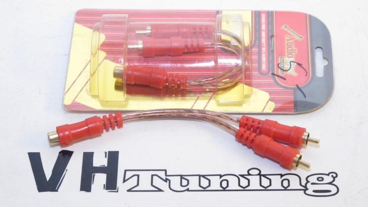 Audiopipe AMP-Y-F-2M Y RCA Audio cable, tulp splitter, Auto diversen, Autospeakers, Ophalen of Verzenden