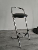 Luxe stapelbare barkruk voor statafels, Ophalen, Met voetsteun, 60 tot 90 cm, Zo goed als nieuw