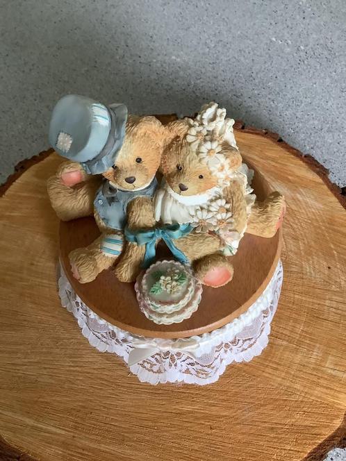 Cherished Teddies, muziekdoos Robbie en Rachael, Verzamelen, Beren en Cherished Teddies, Zo goed als nieuw, Overige typen, Cherished Teddies