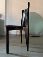 Vintage set Calligaris stoelen Memphis style jaren 80, Gebruikt, Twee, Zwart, Ophalen of Verzenden