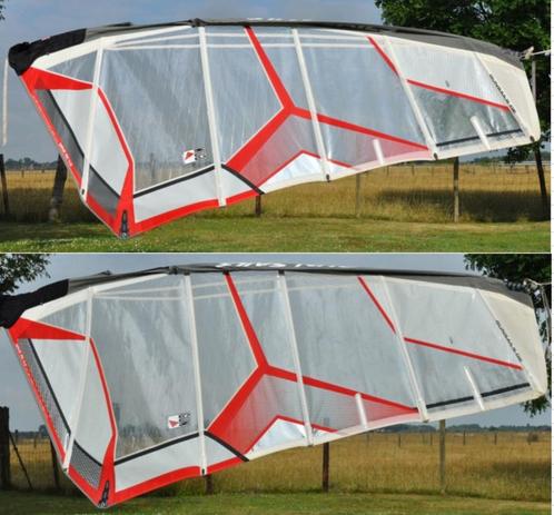 Set van 4.5 en 5.3m2 GunSails Wave MC zeilen, Watersport en Boten, Windsurfen, Gebruikt, Zeil, Minder dan 250 cm, Met draagtas