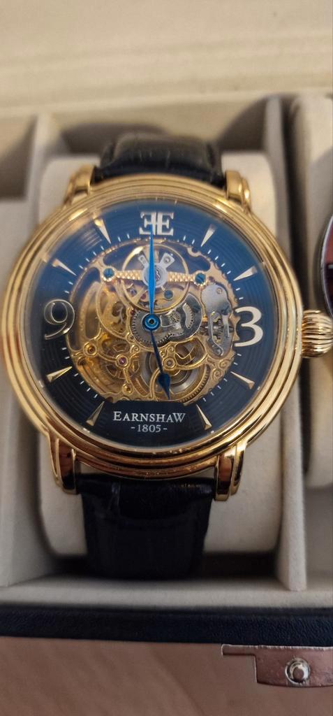 Elegant Earnshaw Polshorloge, Sieraden, Tassen en Uiterlijk, Horloges | Heren, Gebruikt, Polshorloge, Overige merken, Overige materialen