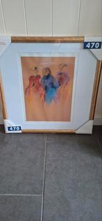 Wisselllijst 54x54 cm met Daenen Kunstwerk - Drie Figuren, Ophalen