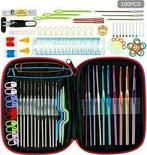 100-delige haakset in handige opbergetui haken breien, Ophalen of Verzenden, Nieuw, Haken, Wol of Garen