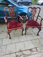 Antieke stoelen met armleuning (set van 2), Antiek en Kunst, Ophalen of Verzenden