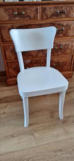 Gebroken wit cafestoel, Huis en Inrichting, Stoelen, Ophalen of Verzenden, Gebruikt, Hout, Cafestoel