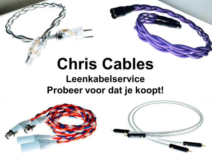 Chris Cables leenkabel service. Probeer voordat u koopt!, Audio, Tv en Foto, Audiokabels en Televisiekabels, Nieuw, Overige kabels