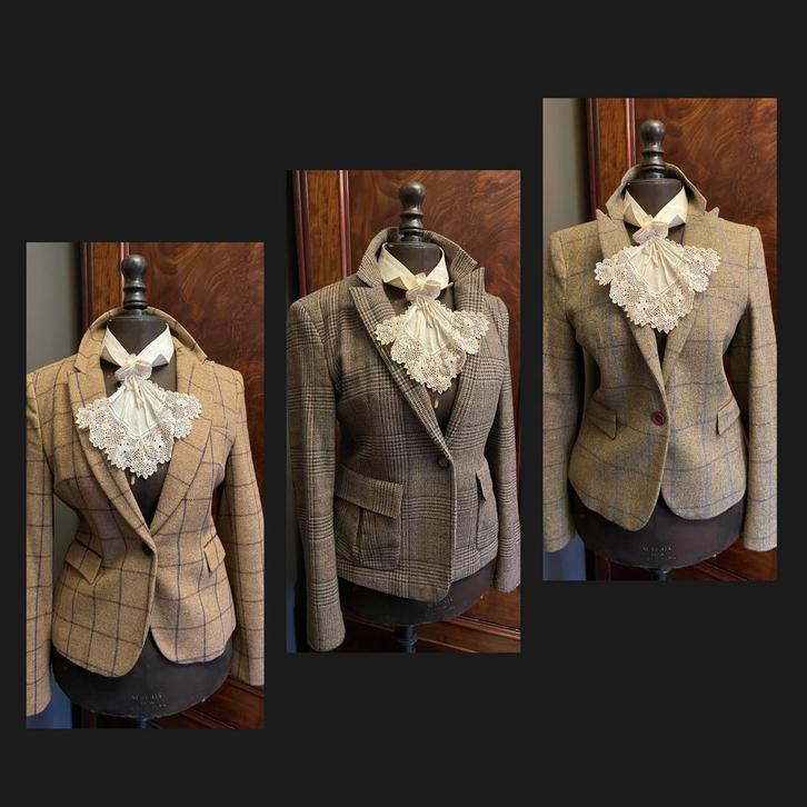 Set van 3 wollen geruiten Tweed blazers Zara, Kleding | Dames, Jasjes, Kostuums en Pakken, Zo goed als nieuw, Jasje, Maat 38/40 (M)