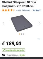 Obelink Sleepwell 10 Duo slaapmat - 201 x 128 cm, Ophalen, Gebruikt, 2-persoons