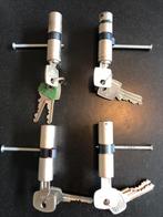 4 Nemef cilindersloten, Doe-het-zelf en Verbouw, Hang- en Sluitwerk, Ophalen of Verzenden, Gebruikt, Slot