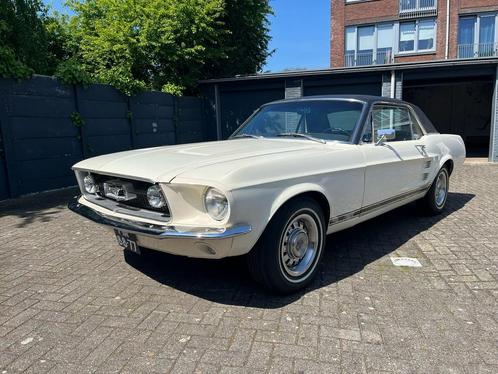 Ford Mustang 390ci 6,4L S-code GTA 1967 Wit AUT, Auto's, Oldtimers, Particulier, Mistlampen, Radio, Ford USA, Benzine, Coupé, Automaat