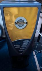 Cafebar koffieautomaat 6 keuze koffie heet water cappuccino, 4 tot 10 kopjes, Afneembaar waterreservoir, Gebruikt, Gemalen koffie