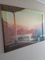 Schilderij met berglandschap te koop, Antiek en Kunst, Ophalen of Verzenden