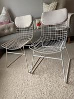 HK Living draadstoelen Wire 2 x met comfort kit, Huis en Inrichting, Ophalen, Gebruikt, Twee, Wit