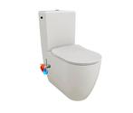 Staand toilet met bidet sproeier - Compleet met kraan, Verzenden, Nieuw, Chroom, Toilet