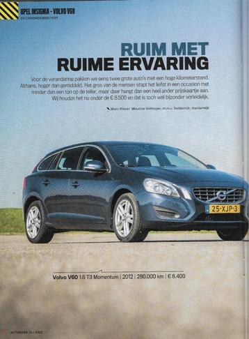 Dubbeltest Volvo V60 (2012) vs Opel Insigma (2013) Autoweek. beschikbaar voor biedingen