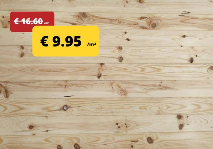 Grenen parket voor € 9.95 /m² - STOCKVERKOOP, Doe-het-zelf en Verbouw, Vloerdelen en Plavuizen, Nieuw, Parket, Hout, 150 cm of meer