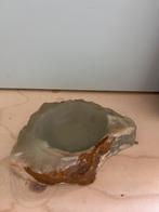 Vintage Groen Onyx Bakje/Asbak, Ophalen of Verzenden